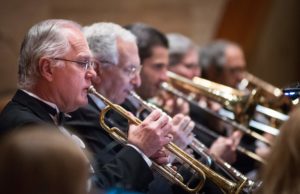 Photograph of the brass section.