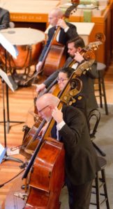 Photograph of the bass section.