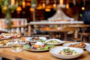 Stock photo of a restaurant.